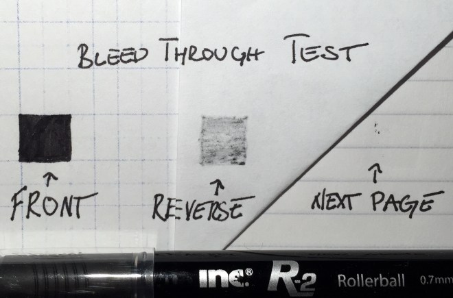 Inc R-2 bleed through test