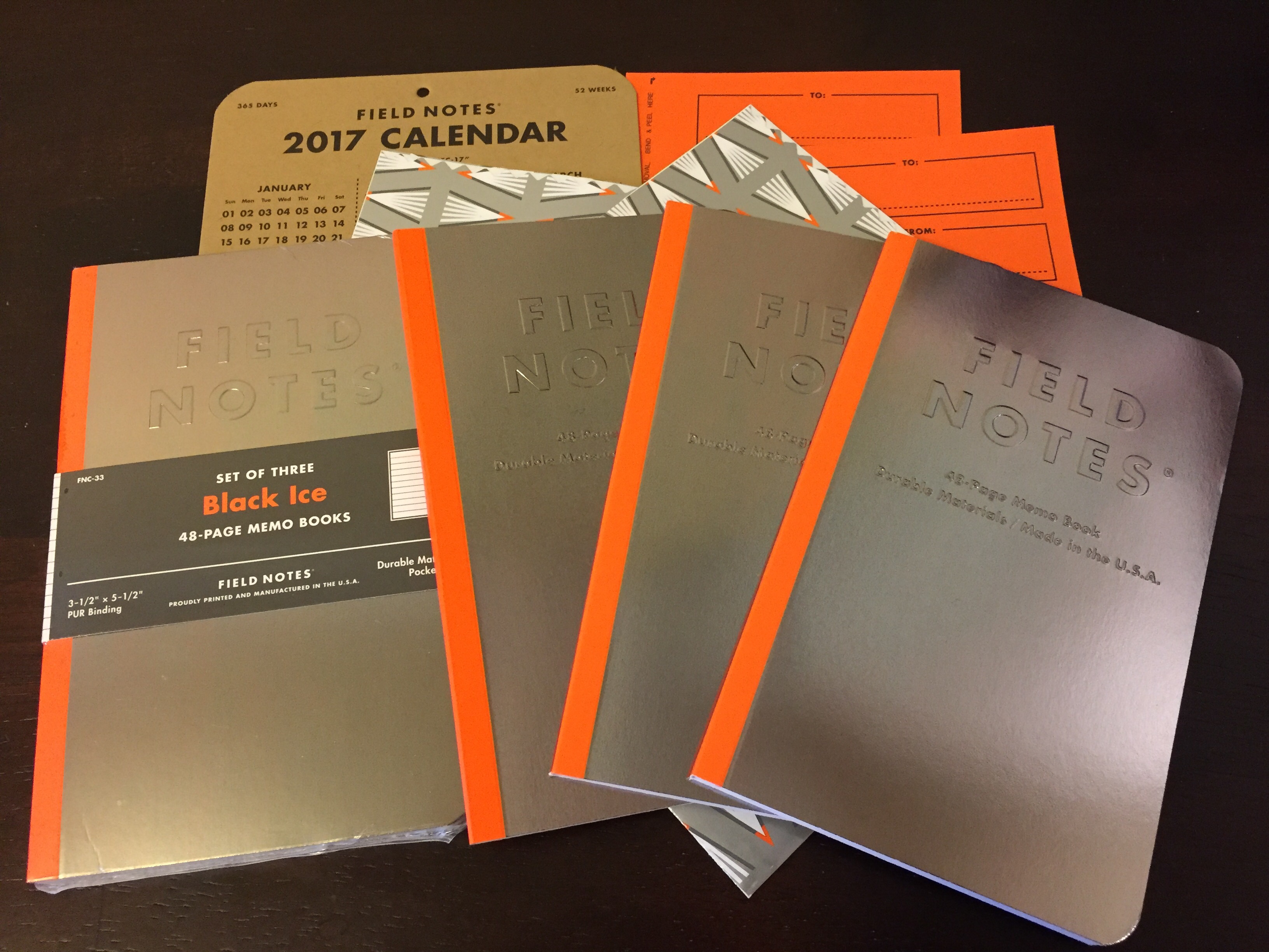 Notes on Black Ice Field Notes – Pens and Junk